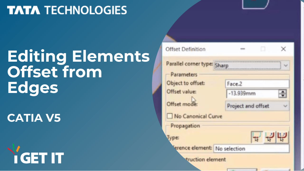How to Edit Elements Offset from Edges | CATIA V5