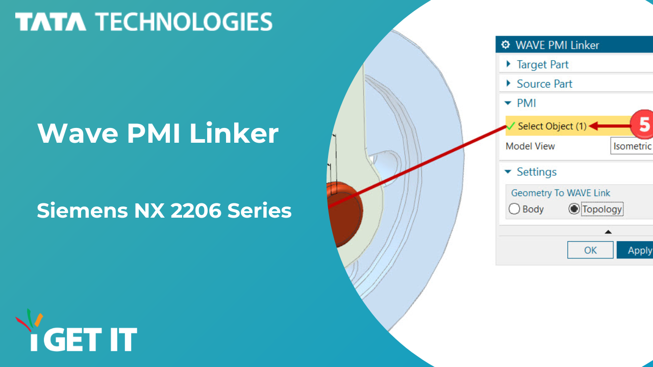 How to use WAVE PMI Linker | Siemens NX 2206
