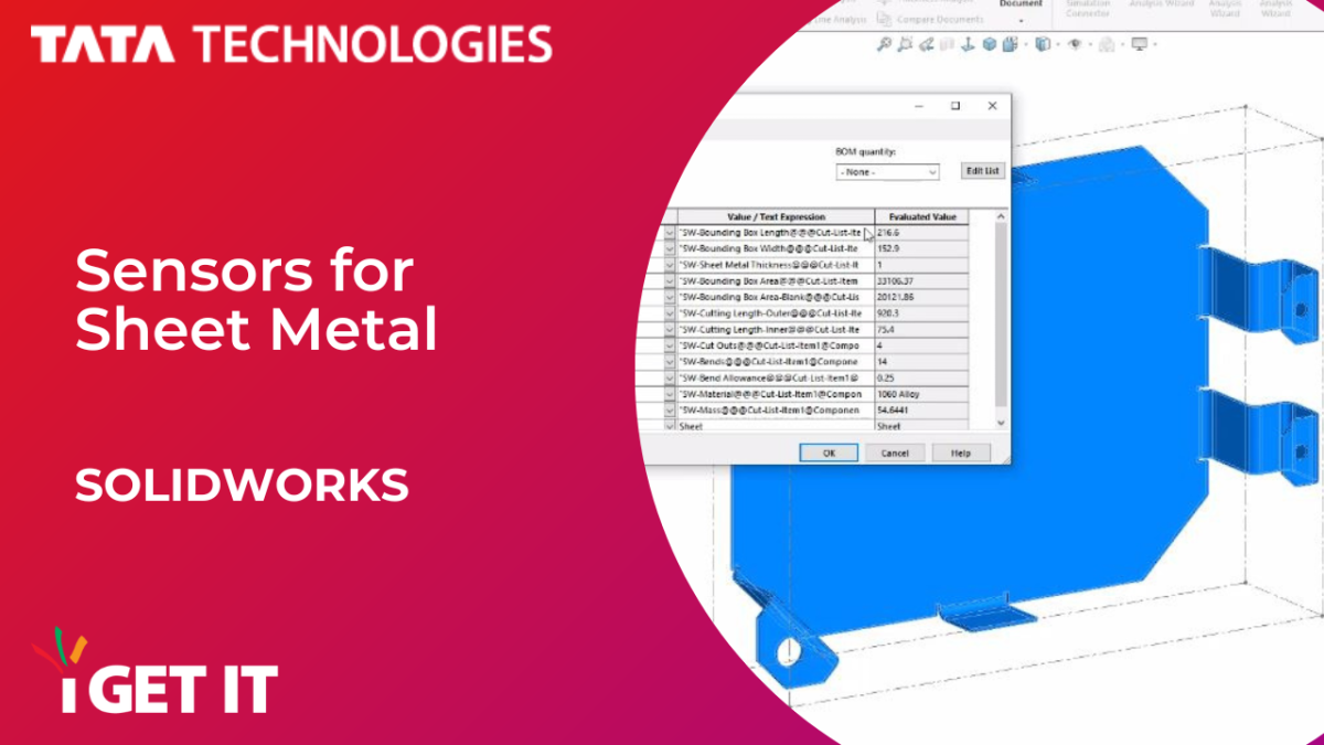 How to use Sensors for Sheet Metal | SOLIDWORKS