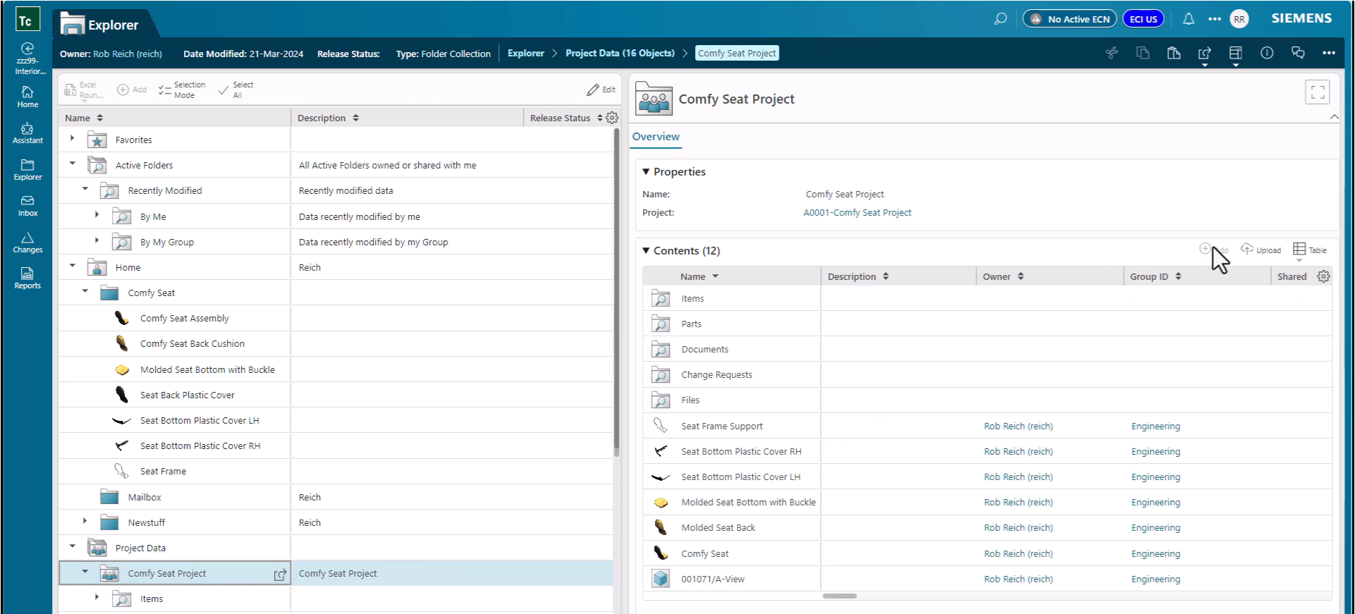 Active Workspace – Sharing Folders for group collaboration