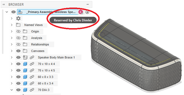Autodesk Fusion built-in Cloud PDM